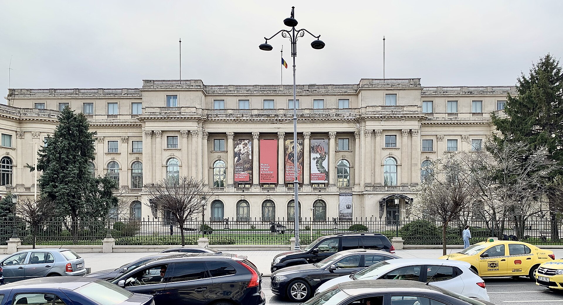 The façade of the former Royal Palace, now the National Museum of Art of Romania